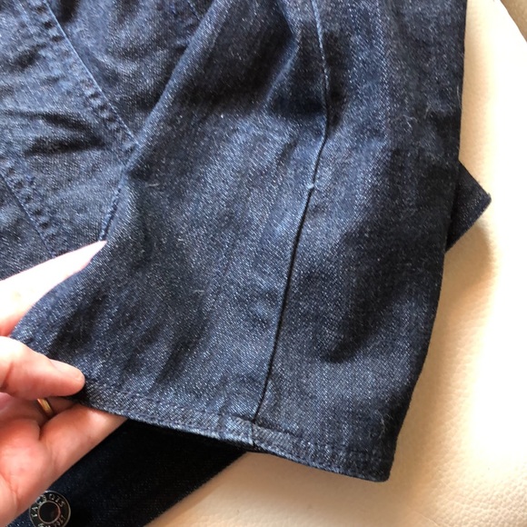 Talbots dark wash jean jacket - Picture 6 of 10